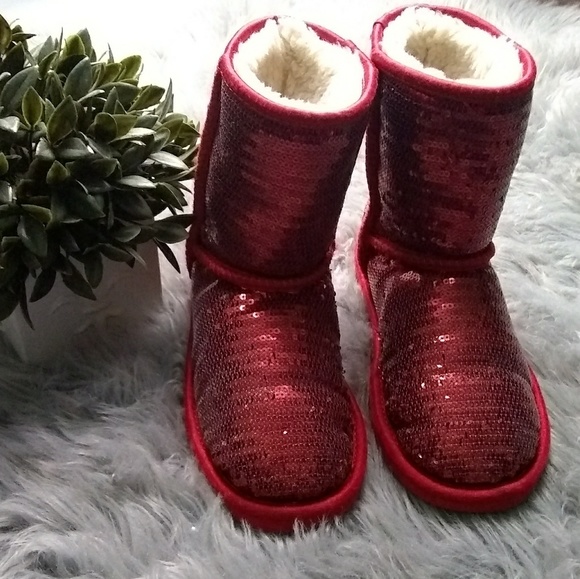 UGG Other - Ugg sz 3 kids cinnamon clasic sparkle short boots